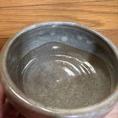 ⑪ブルー系の釉薬がかかった中鉢　作家物　窯印ありの画像