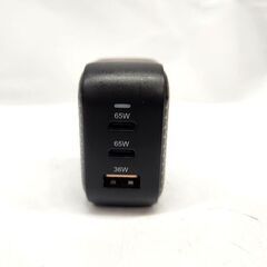 HYPER HyperJuice GaN 66W USB-C Charger ACアダプタ HJ265 ブラック 黒 動作OK 小型 高出力 3ポート同時出力 札幌市 平岸店の画像