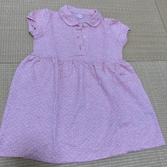 無印　ピンクのワンピース　90センチ