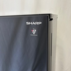 冷蔵庫　シャープ　一人暮らし　黒　両開き対応の画像