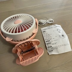 《新品未使用》ミニ扇風機 クリップ式の画像