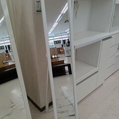 ★ジモティ割あり★  姿見 ホワイト W28×D5×H150 ク...