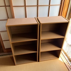 3段カラーボックス1個100円