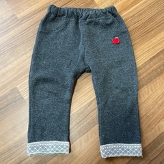 グレー　裏起毛パンツ