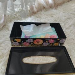 ティッシュケース／Anna Sui／花柄／廃盤の画像