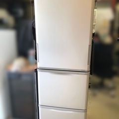天)SHARP ノンフロン冷凍冷蔵庫　SJ-W353G-N