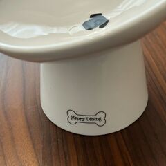 犬用　食べやすい高さ陶器ペットフードボウル タワー 斜めトールの画像