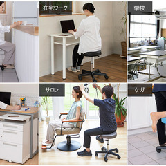【新品未開封】スツール OR ブラック　高さ約38.5-50.5cm 丸椅子 キャスターの画像