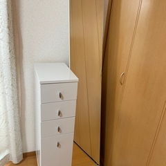 姿見つきキャビネット　ドレッサー　