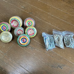 こま　7個　紐　3個