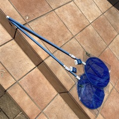 【未使用品 2本セット】魚網・虫取り網 伸縮式