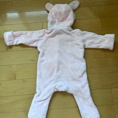 お値下げ★美品★女の子　80サイズ　ロンパース　もこもこ 　の画像