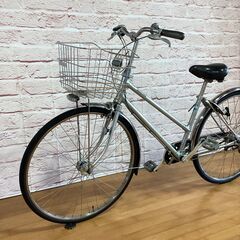 【完売御礼】【大人用】整備済中古自転車 ブリヂストン 27型キャスロングDX-S型 銀色 <自転車のオオムラ 静岡店>の画像