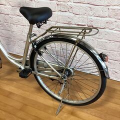  【大人用】整備済中古自転車  丸石 軽いアルミフレーム 26型カール 銀色 <自転車のオオムラ 静岡店>の画像