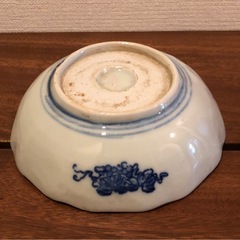 【売却済】古伊万里波千鳥膾皿印判2個セット の画像