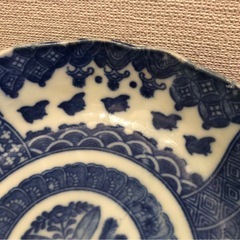 【売却済】古伊万里波千鳥膾皿印判2個セット の画像