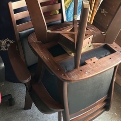 回転肘掛椅子2脚セットの画像