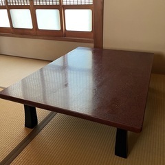 座卓　テーブル　会津塗り？津軽塗り？の画像