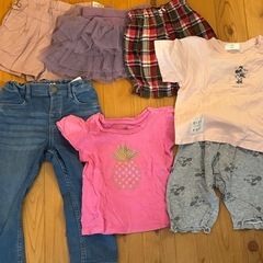 90女児夏服15点まとめGAPティーシャツ入りの画像