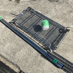 メタルラック4段　シルバー　収納家具　収納棚【90×45高150】