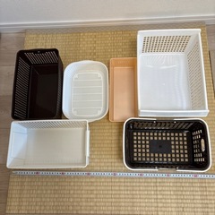 プラスチックかご各種の画像
