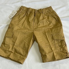 新品未使用　メンズ ハーフパンツ五分丈 ストレッチウエスト カーゴパンツ ポケット多 Mの画像