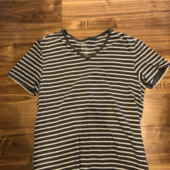 ギャップ　ボーダー Tシャツ トップス　GAP Ｖネック　L