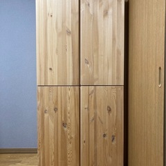 IKEA イケア　IVAR  天然木　木製キャビネット　2個セッ...