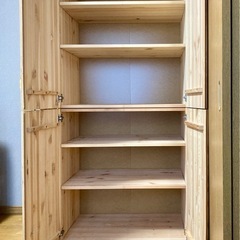 IKEA イケア IVAR イーヴァル　天然木　無垢材 パイン　木製キャビネット IVAR イーヴァル キャビネット 引き戸付, パイン材, 80x30x60 cm - IKEA