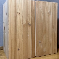 IKEA イケア IVAR 天然木 木製キャビネット 2個セット 無垢材