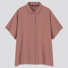 ユニクロ　レーヨンブラウス(半袖) M ★辻堂まで！