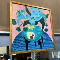絵　オブジェ　飾り　壁掛け可能　オシャレ　おしゃれ　【70×70】の画像