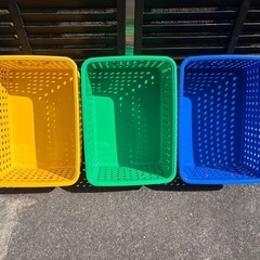 【中古】収納ケース　バスケット　おもちゃ入れ