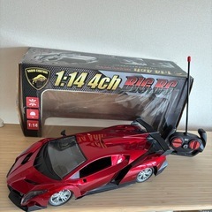 ラジコンカー1/14スケールスポーツカーレーシングカー赤レッドビッグ