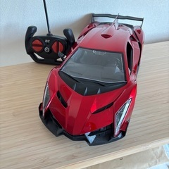 ラジコンカー1/14スケールスポーツカーレーシングカー赤レッドビッグの画像