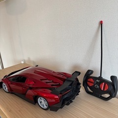 ラジコンカー1/14スケールスポーツカーレーシングカー赤レッドビッグの画像