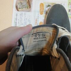 メンズ　スニーカー　紐靴　keds 27cm　紺地　ケッズ　keds　中チェックの画像
