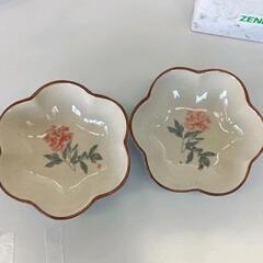 0503-420 片岡鶴太郎　芍薬小鉢　2個セット