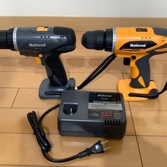 ナショナル　電動工具　２つ　バッテリー無し　