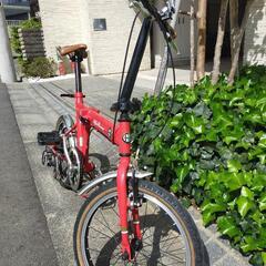 【無料！】アルファロメオのロゴがお洒落！折り畳み自転車の画像