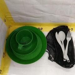 0503-233 キャンプ用品　カトラリー　食器セット