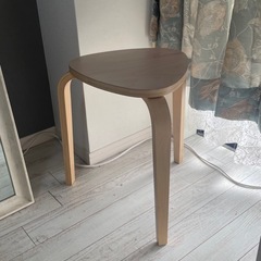 IKEA スツール 木 の画像