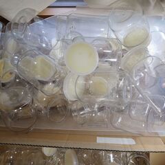 クワガタ幼虫飼育用　使用済みクリアボトル（フタつき　800ccを60本、1100ccボトルを28本　合計68本）無料で差し上げます！の画像