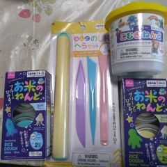 100均で買った粘土遊び用具