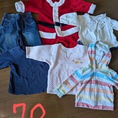 子ども服　スタイ　帽子の画像