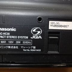 ■ジャンク■Panasonic パナソニック SC-HC30 コンパクトステレオシステム CD/FM/AM iPodドックコンポ オーディオ機器の画像
