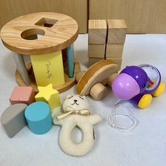【まとめ売り】木のおもちゃ　積み木　知育玩具