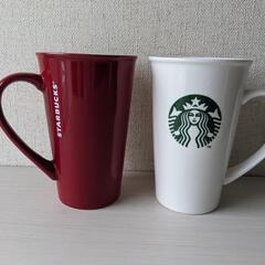 スタバ　マグカップ　赤白