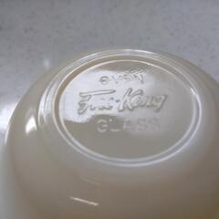 ファイヤーキング　アイボリー　カスタードカップ　2個⑤の画像