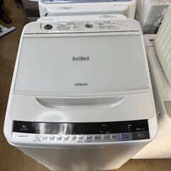 T4219  ヒタチ　洗濯機　2017年製　8㎏　BW-V80A　送料B　札幌　リサイクルれお　すすきの店の画像
